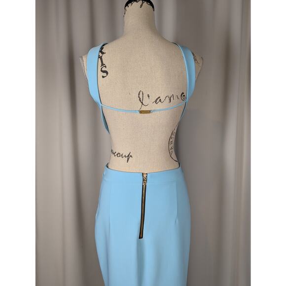 Maria Bianca Nero Aqua Backless Stretch Cutout Mermaid Dress Size 4 - Picture 13 of 16